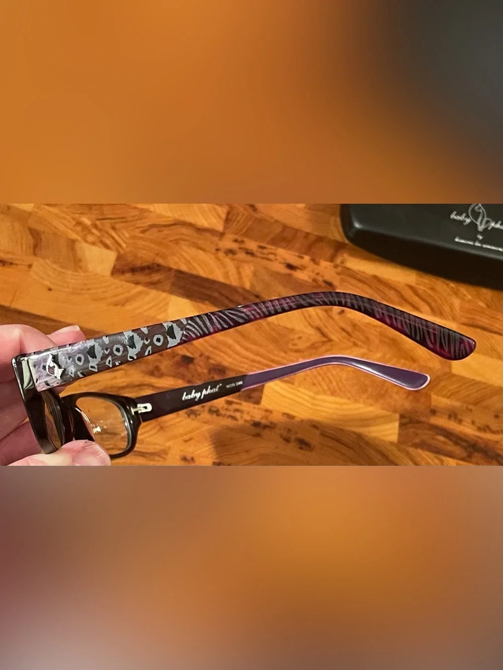 Vintage Baby Phat Purple Plastic Eyeglasses Frames Women's MOD 240 Case Included